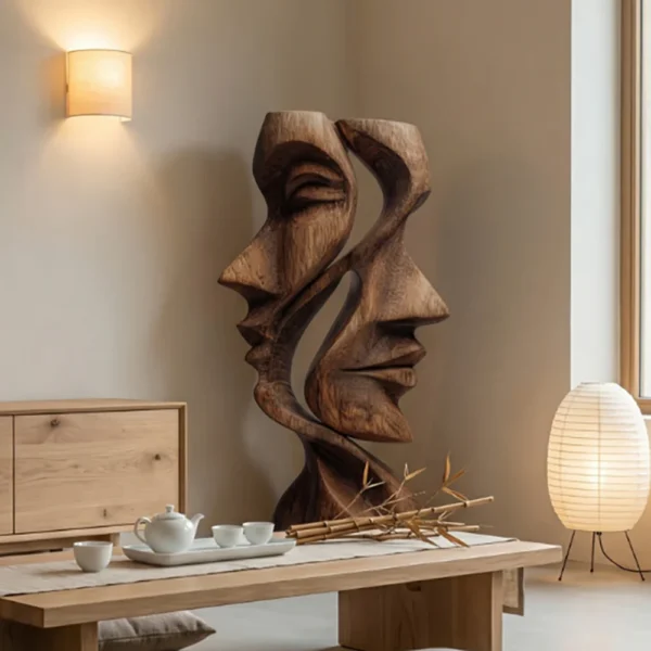 Dual Whisper | Wood Sculpture