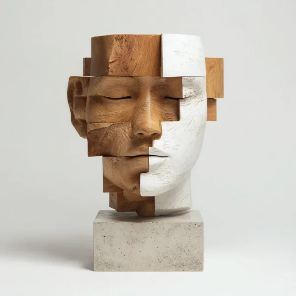 Fragmented Identity l Wood Sculpture