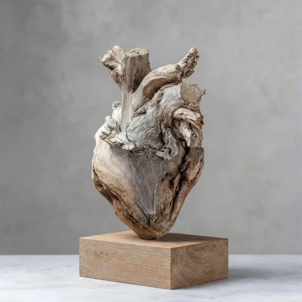 Rooted Heart | Wood Sculpture