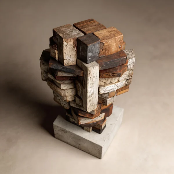 Totem of the Weathered Blocks| Wood Sculpture