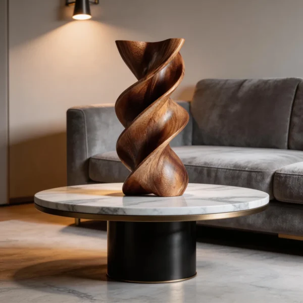 Spiral Vortex | Wood Sculpture