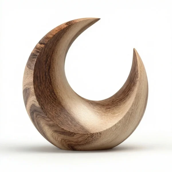 Lunar Crescent | Wood Sculpture