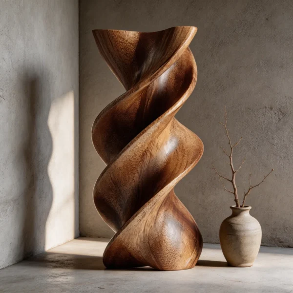 Spiral Vortex | Wood Sculpture