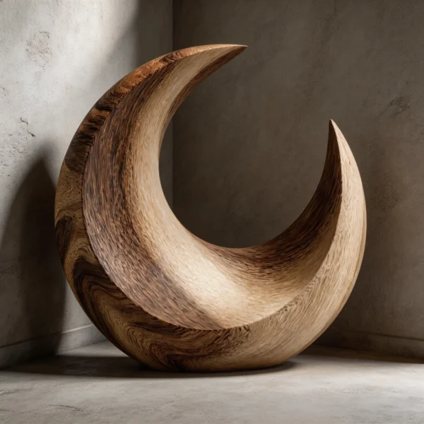 Lunar Crescent | Wood Sculpture