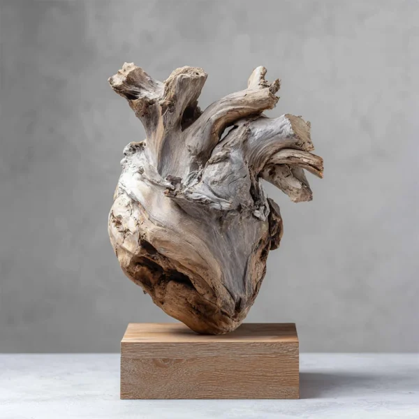 Rooted Heart | Wood Sculpture