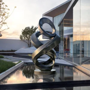 Modern Abstract Stainless Steel Outdoor Sculpture