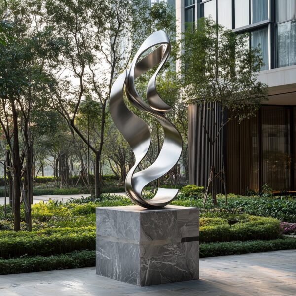 Stainless Steel Modern Art Sculpture | Abstract
