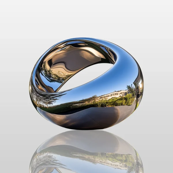 Modern Contemporary Outdoor Abstract Stainless Steel Sculpture